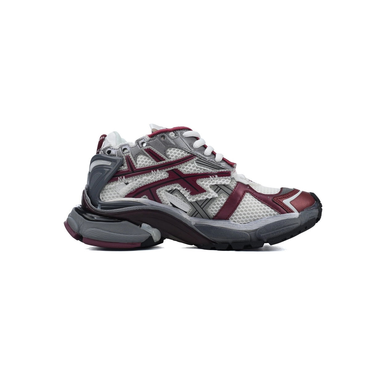 Balenciaga Burgundy and White runners
