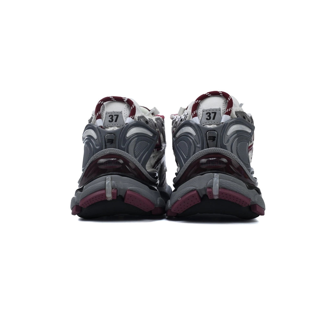 Balenciaga Burgundy and White runners