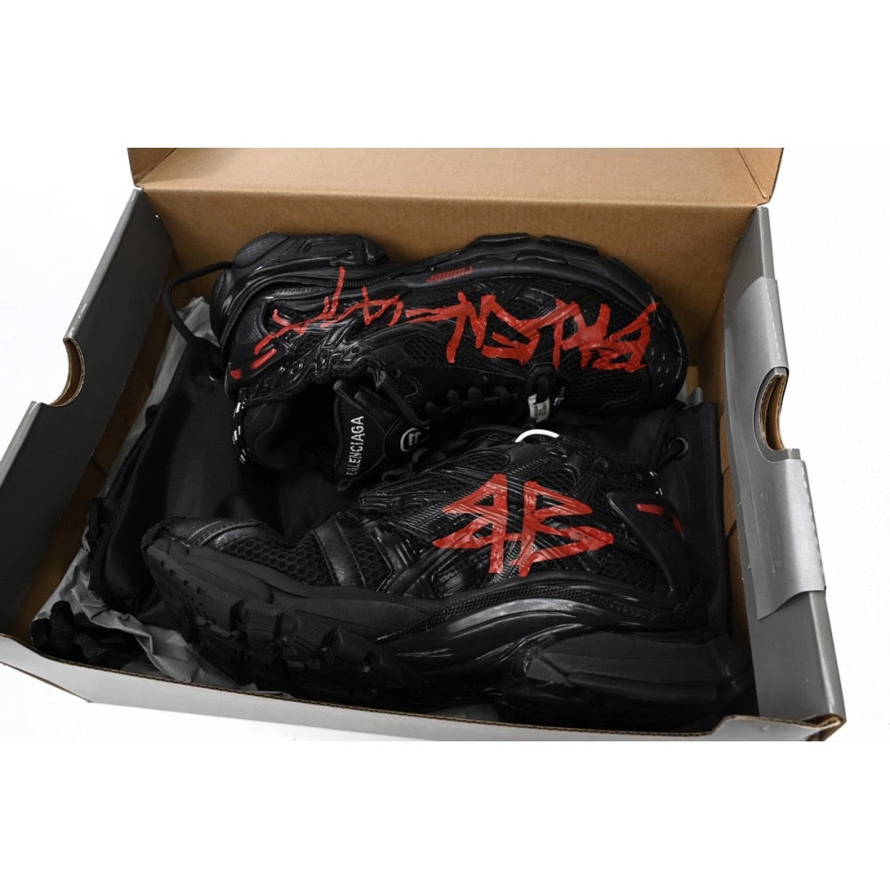 Balenciaga Black and Red runners