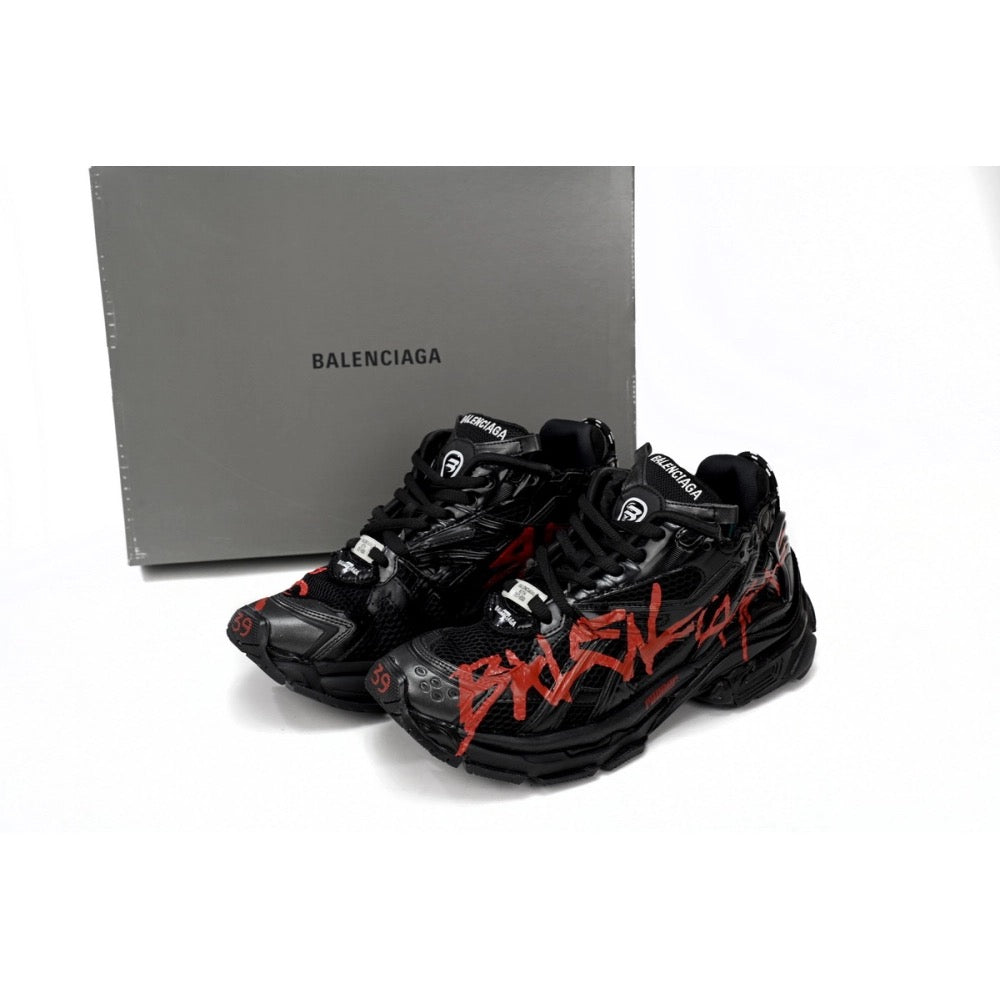 Balenciaga Black and Red runners