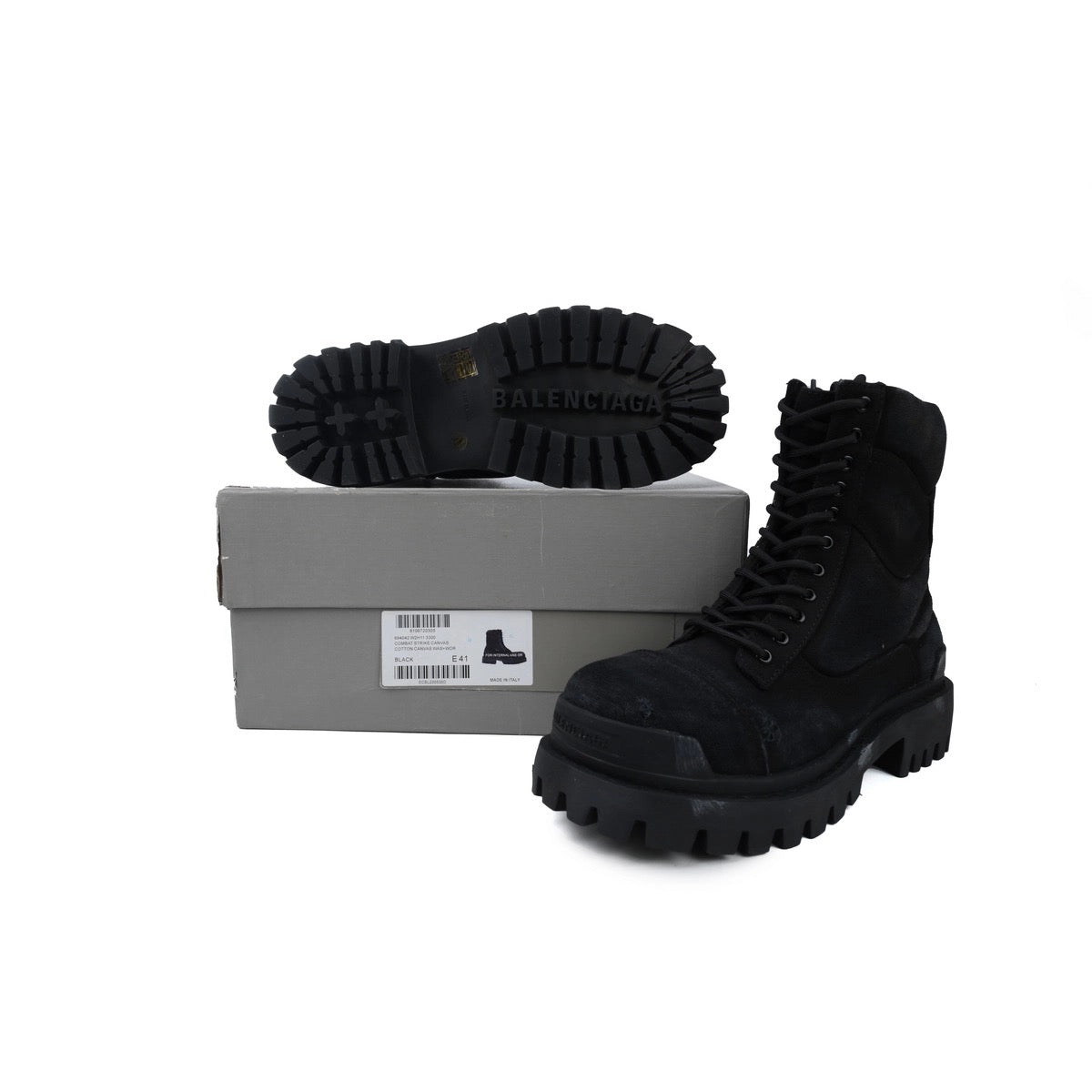 Balenciaga Black Strike boots