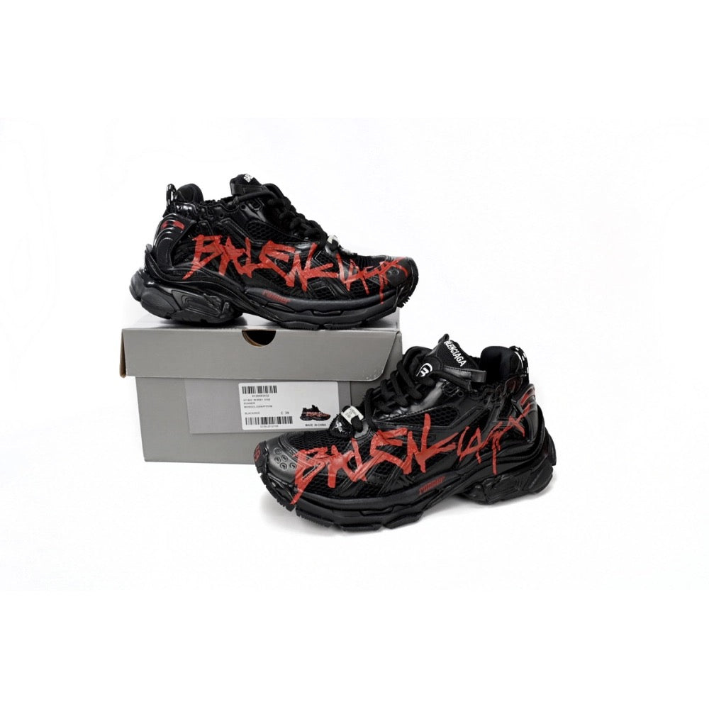 Balenciaga Black and Red runners