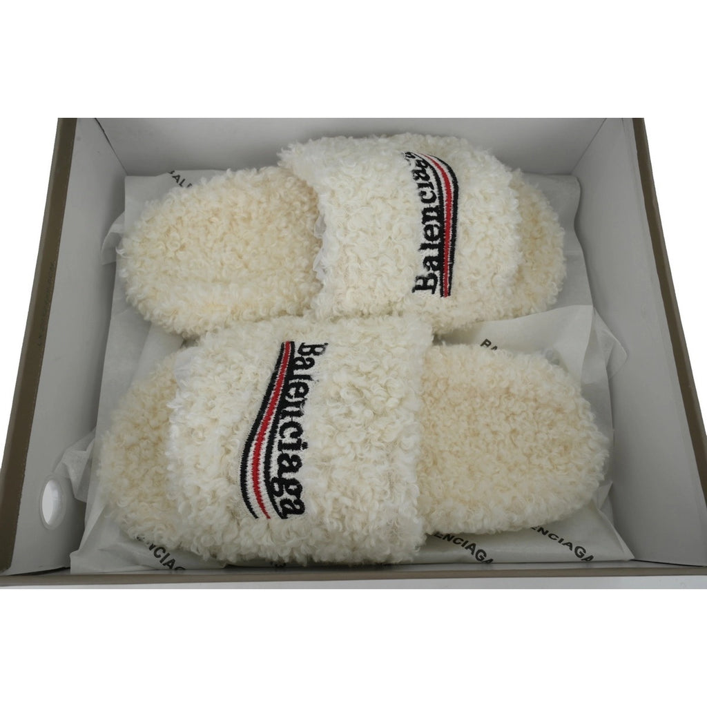 Balenciaga White slides