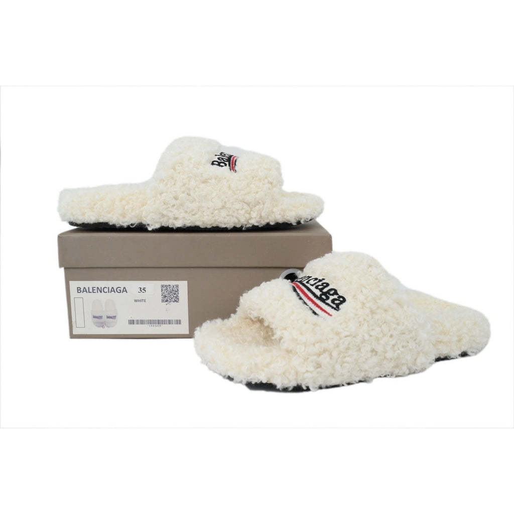 Balenciaga White slides