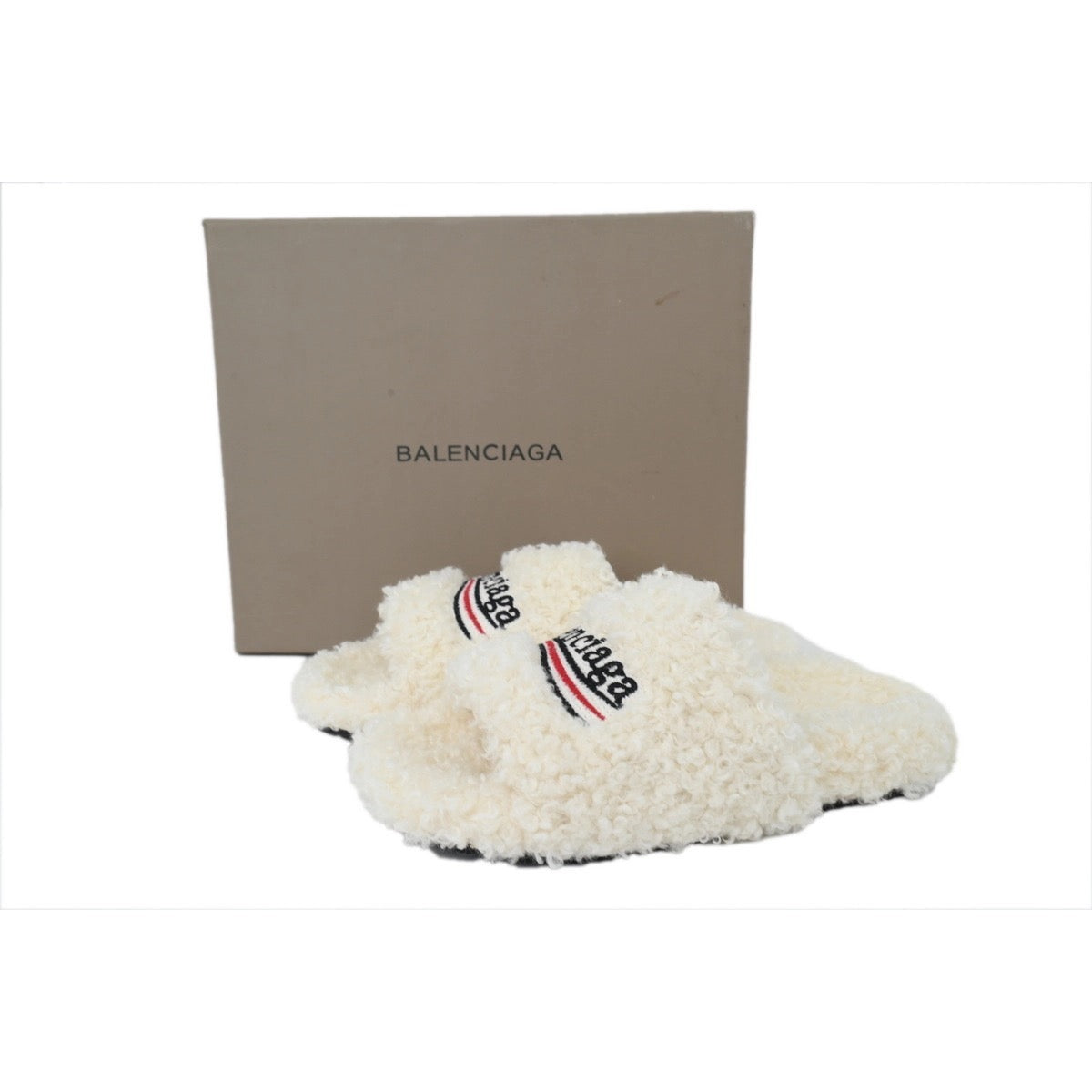 Balenciaga White slides