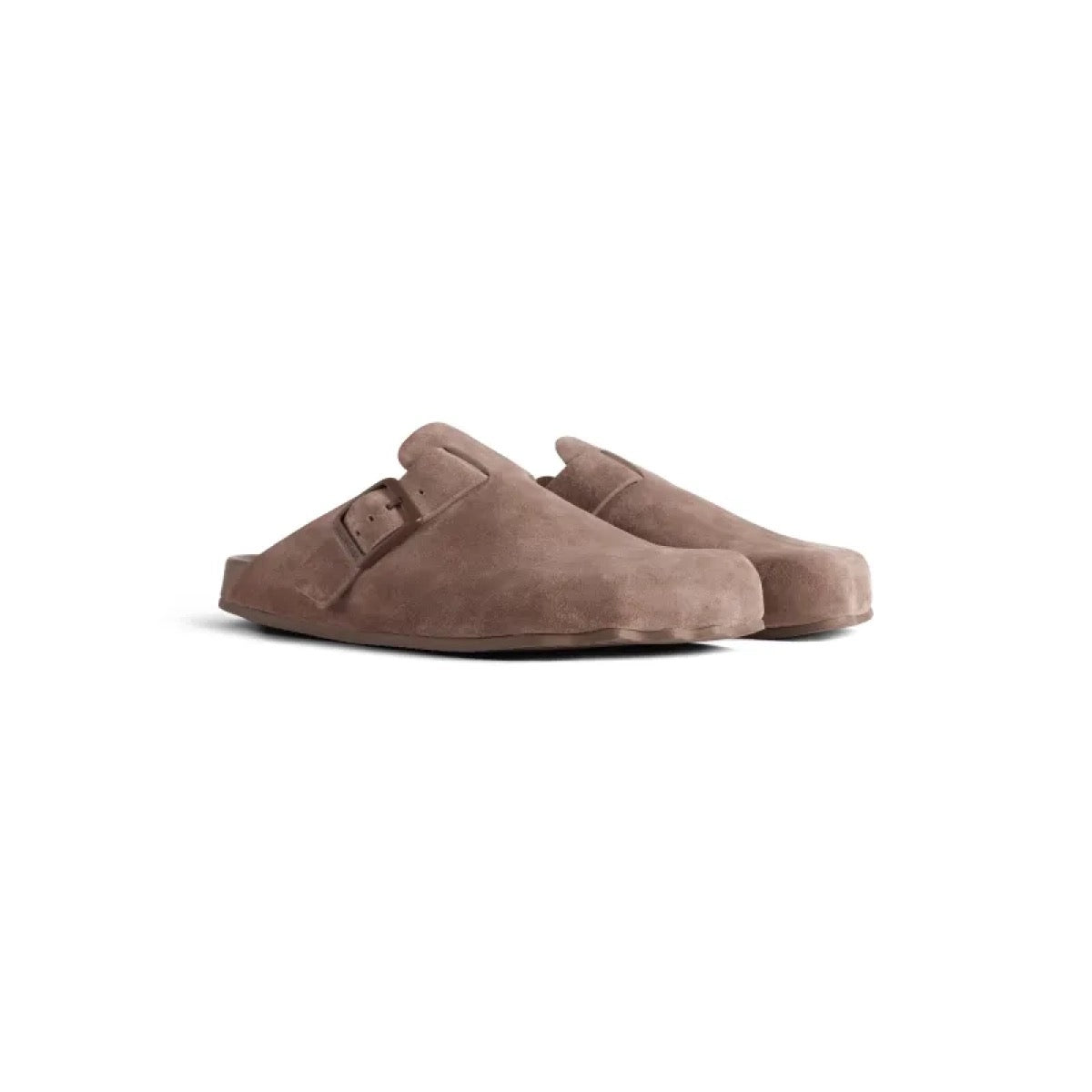 Balenciaga Brown Burkin slides