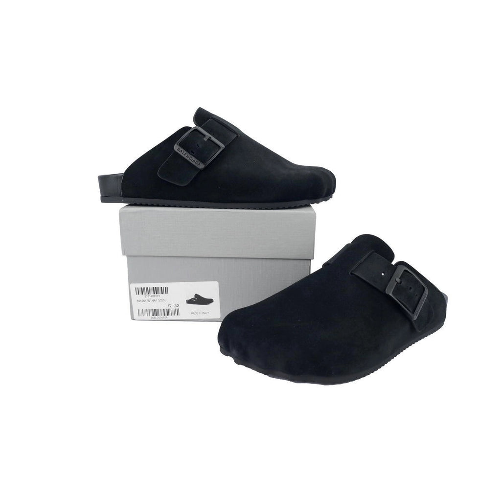 Balenciaga Black Burkin slides