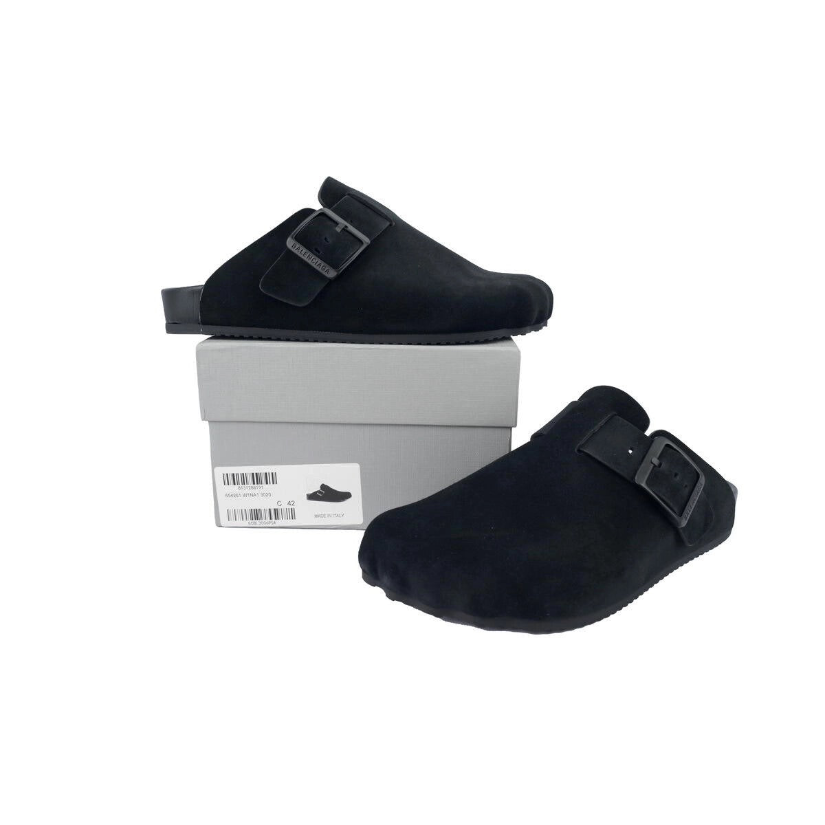 Balenciaga Black Burkin slides