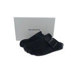 Balenciaga Black Burkin slides