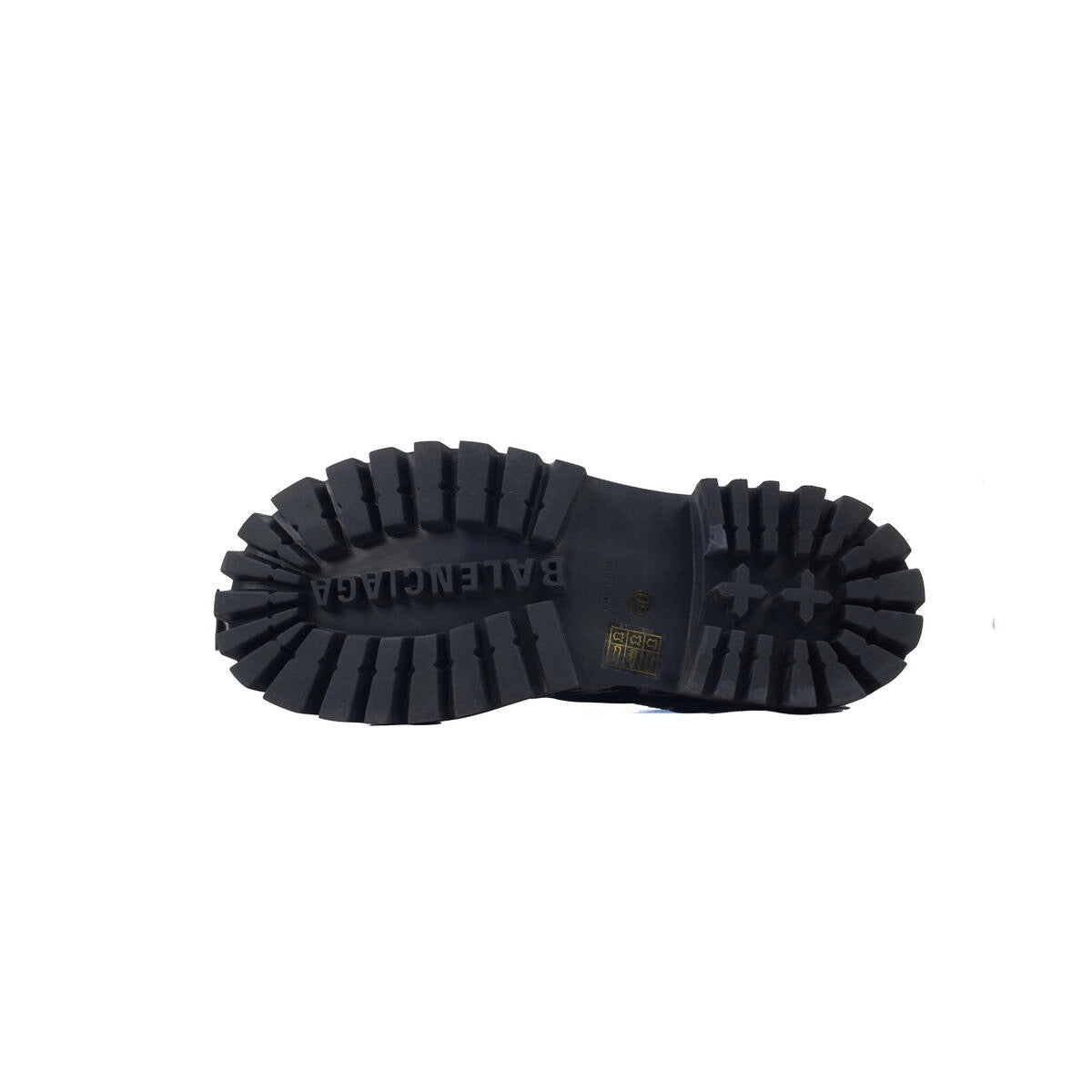 Balenciaga Black Print Strike boots