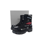 Balenciaga Black Print Strike boots