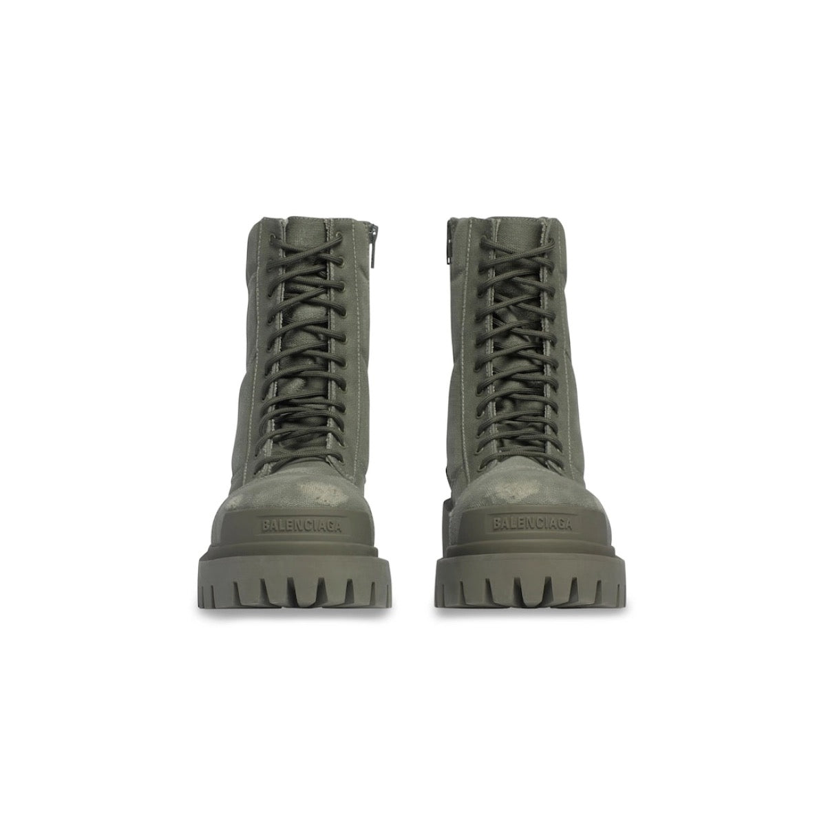 Balenciaga Green Strike boots