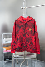Balenciaga Red graffiti jacket