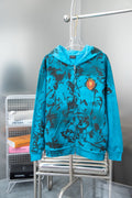 Balenciaga Blue graffiti jacket