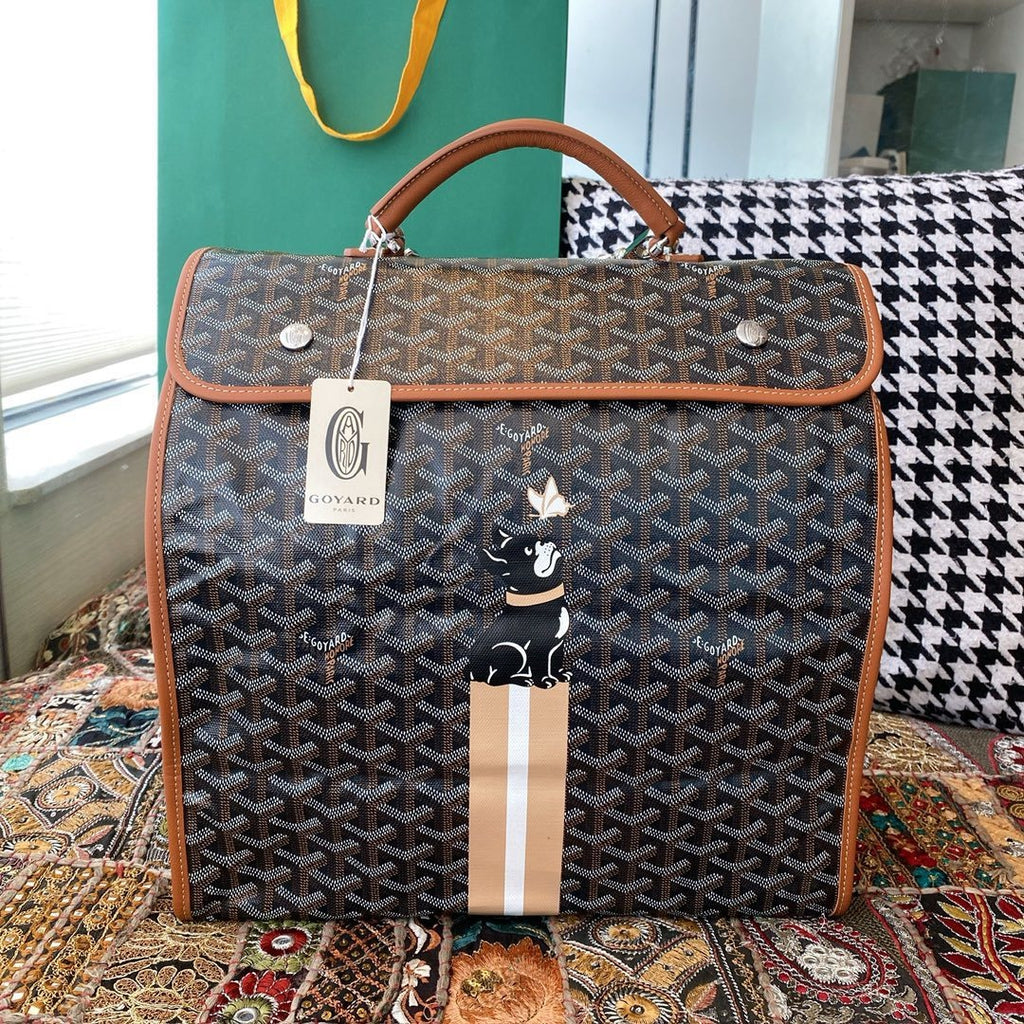 Goyard backpack bag Brown and black