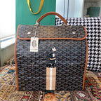 Goyard backpack bag Brown and black