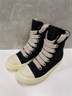 Rick Owen Black hightop Ramons Jumbo lace