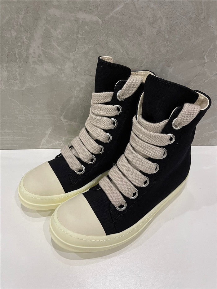Rick Owen Black hightop Ramons Jumbo lace