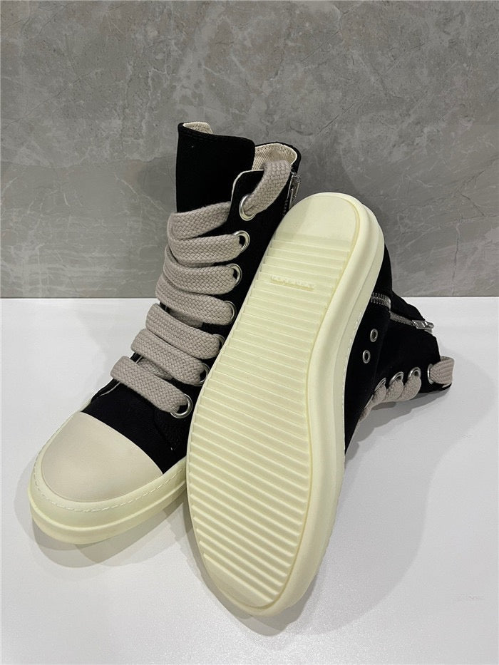 Rick Owen Black hightop Ramons Jumbo lace