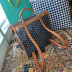 Goyard backpack bag Brown and black