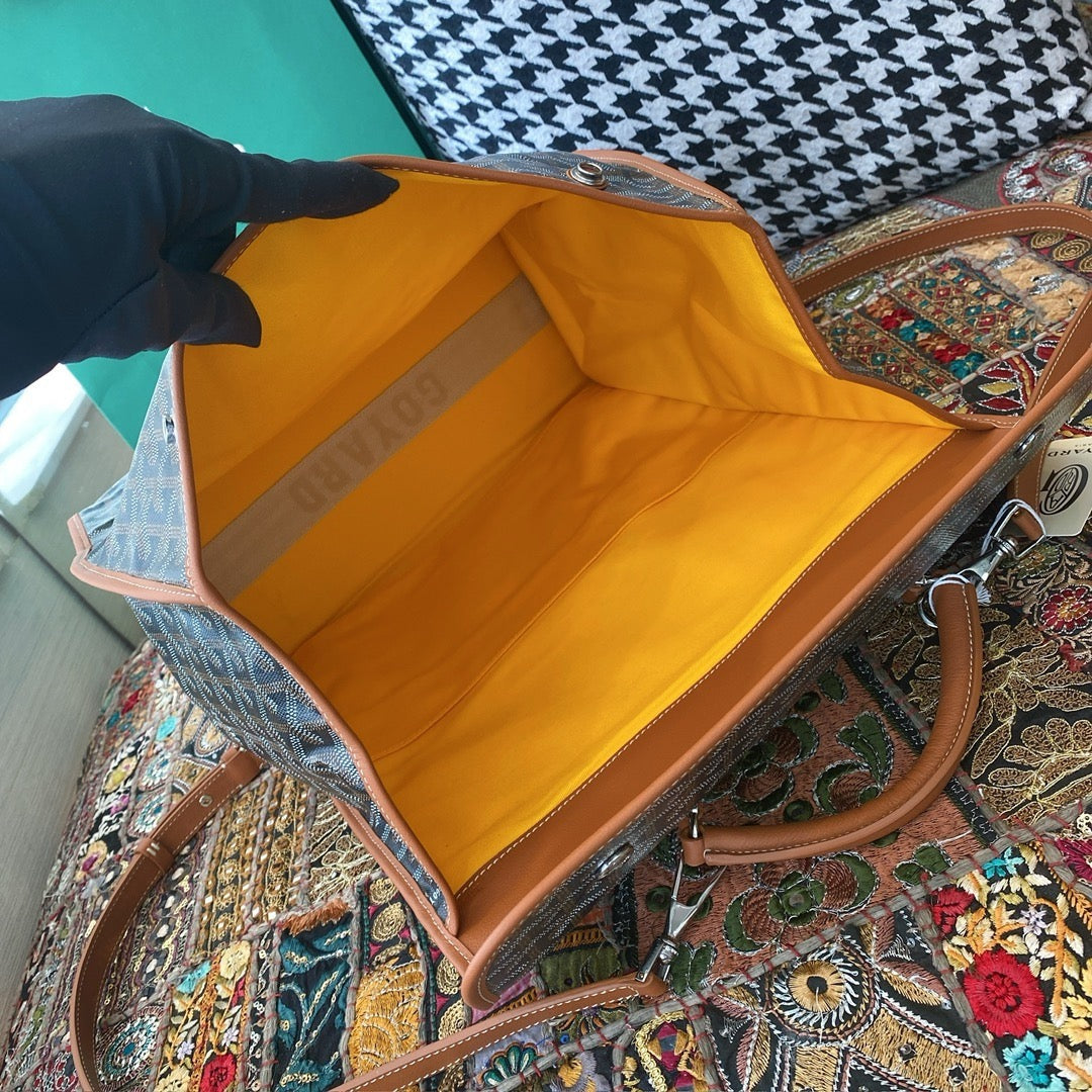 Goyard backpack bag Brown and black