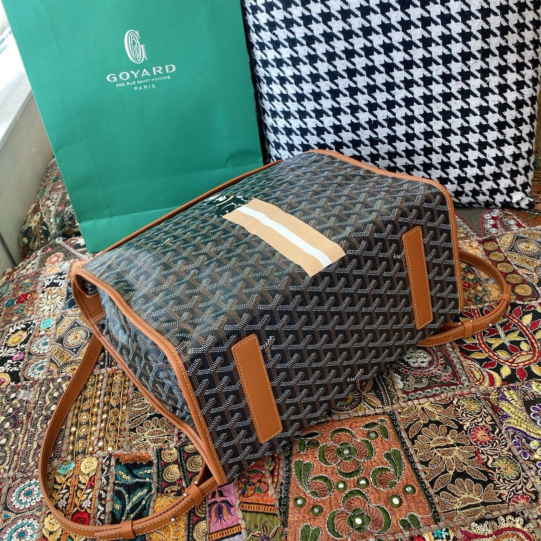 Goyard backpack bag Brown and black