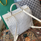 Goyard backpack bag White and pink