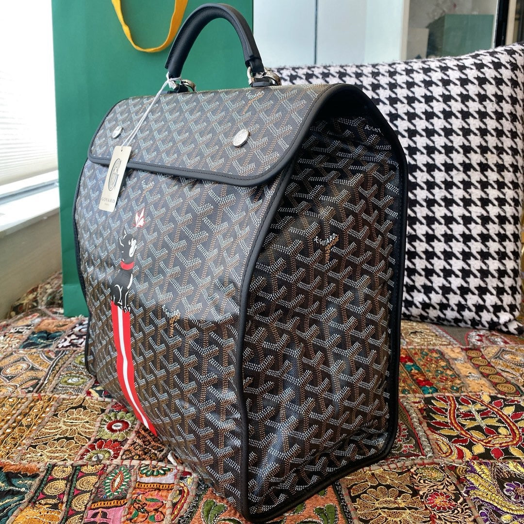 Goyard backpack bag Red and black