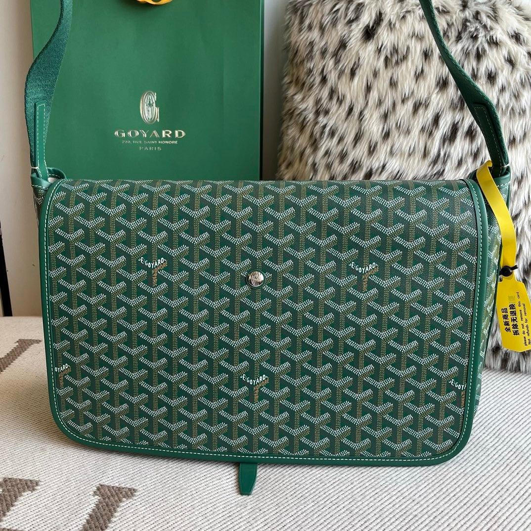 Goyard Green Crossbody Capetein bag