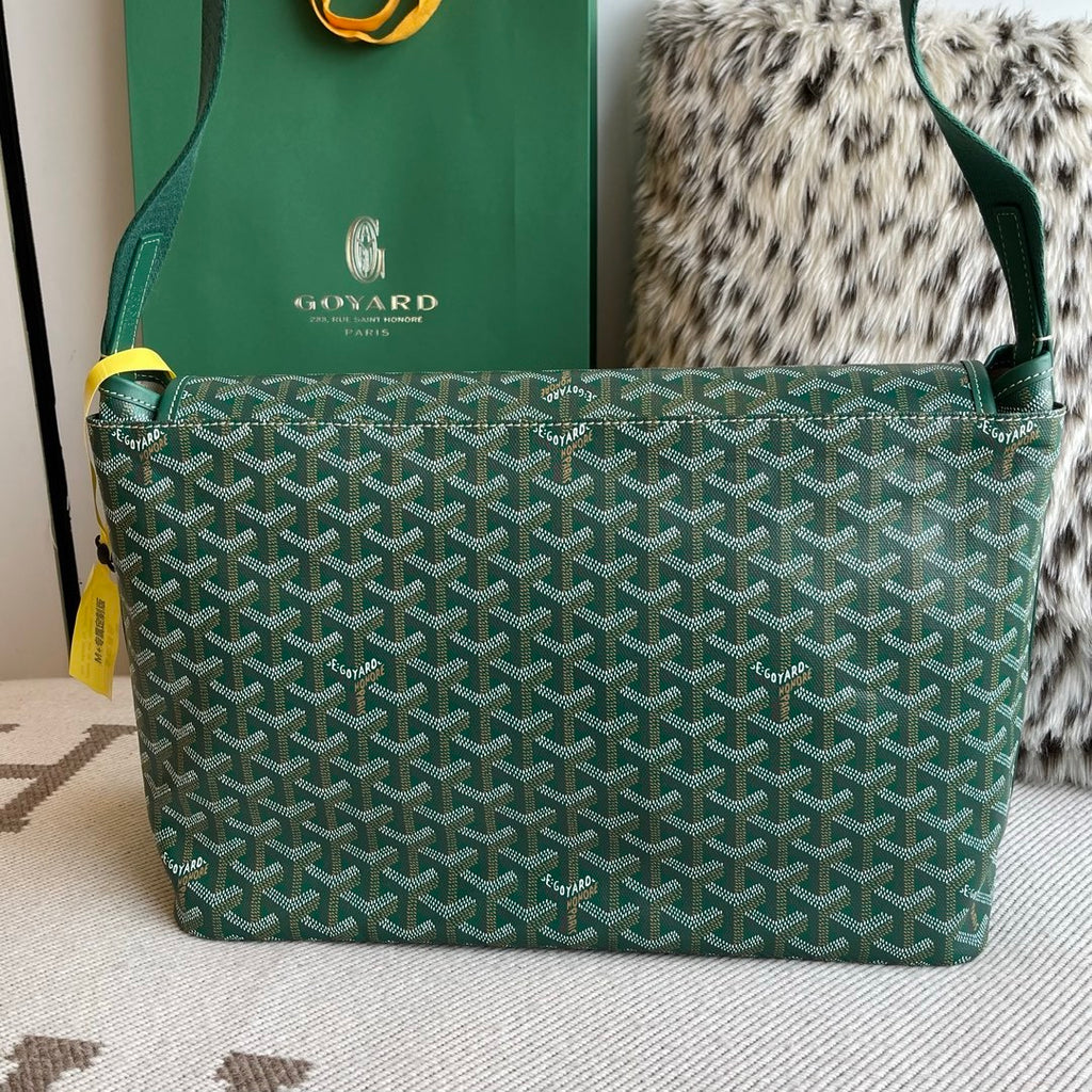 Goyard Green Crossbody Capetein bag