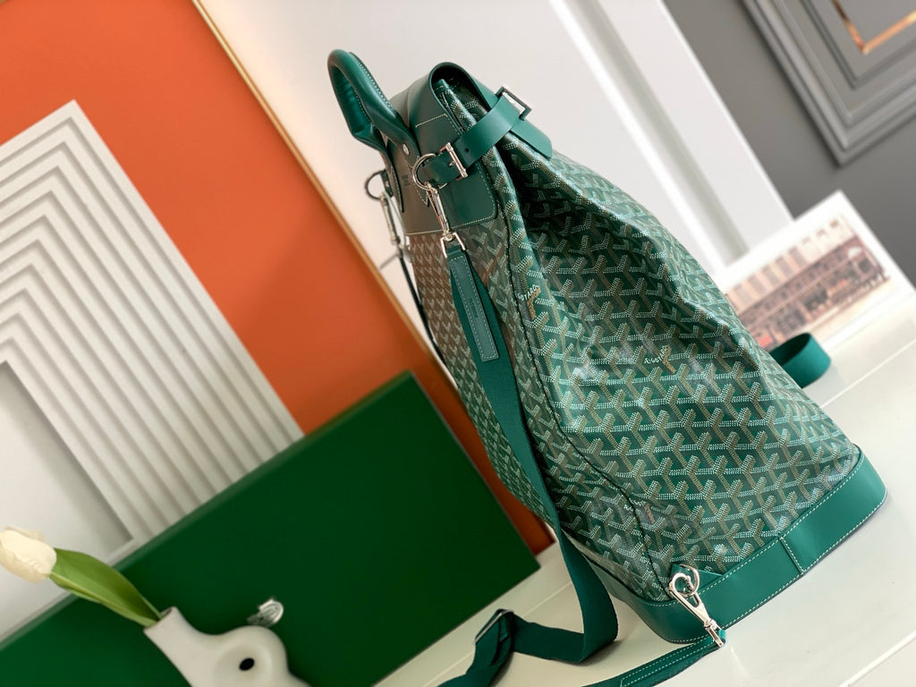 Goyard green backpack
