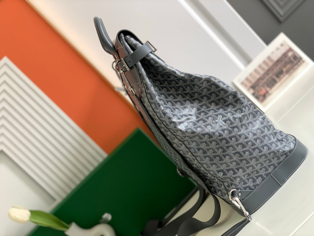 Goyard gray backpack