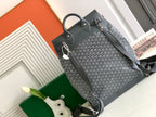 Goyard gray backpack