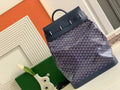 Goyard navy blue backpack