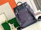 Goyard navy blue backpack