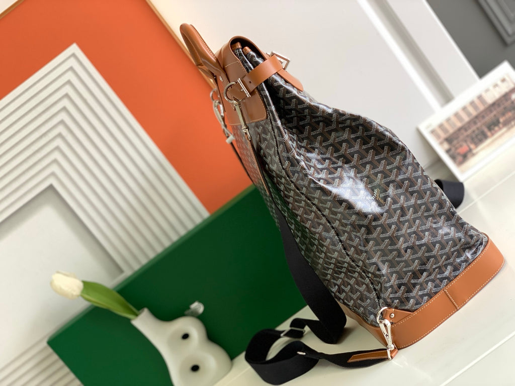 Goyard brown backpack
