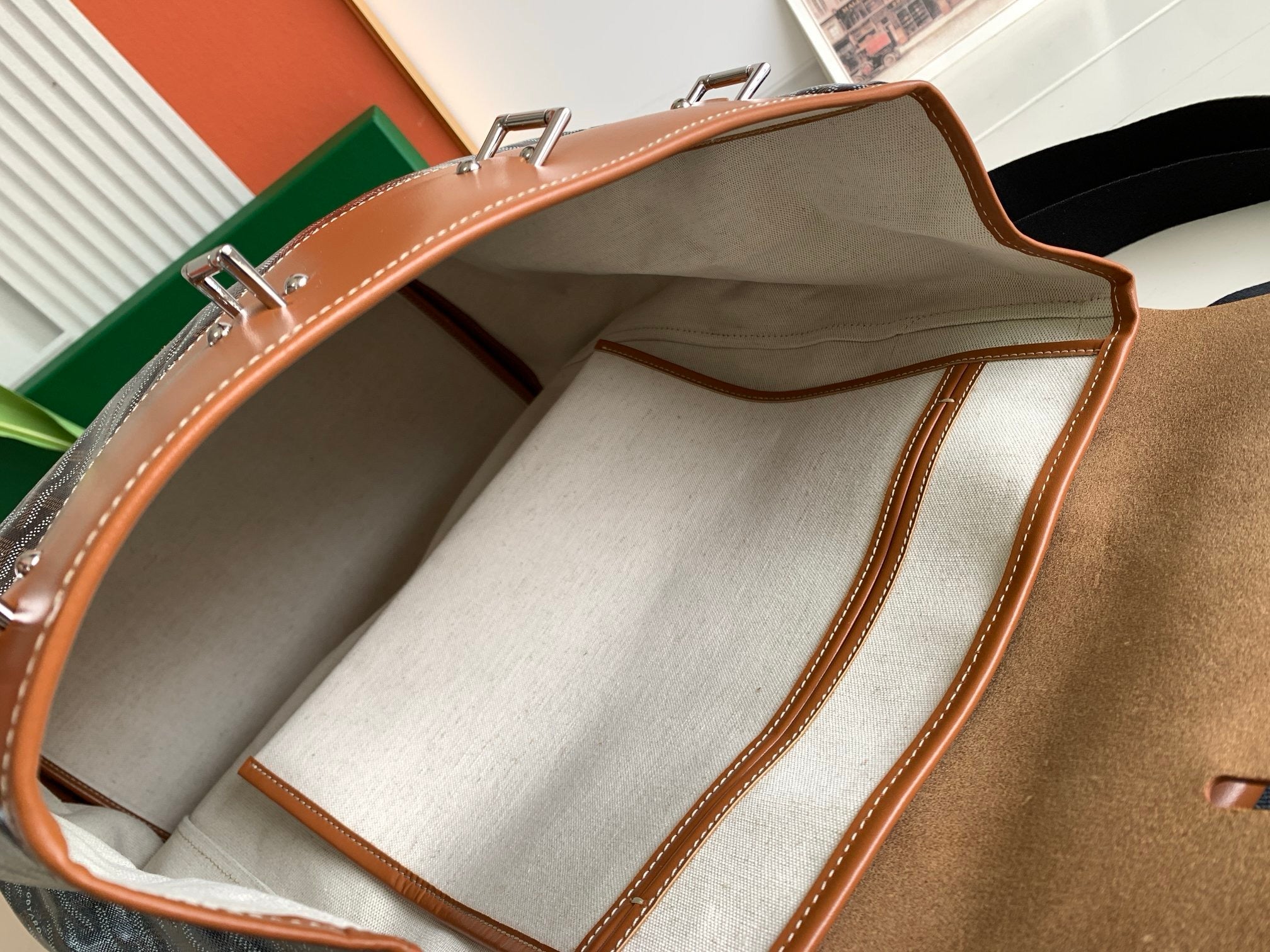 Goyard brown backpack
