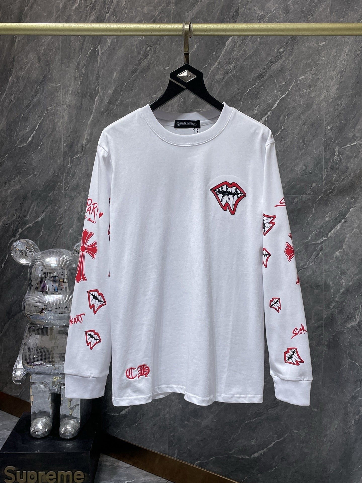 Chrome hearts white Matty boy long sleeve