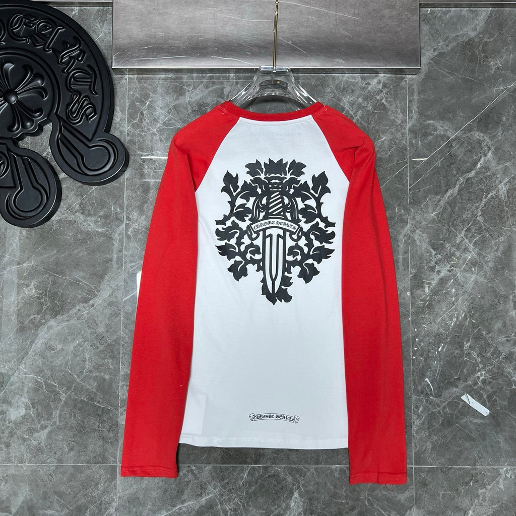 Chrome hearts red long sleeve