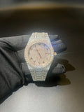 Iced Out Rose Gold Watch