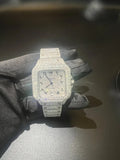 Iced out Cartier black dial Arab