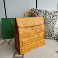 Goyard backpack bag Yellow