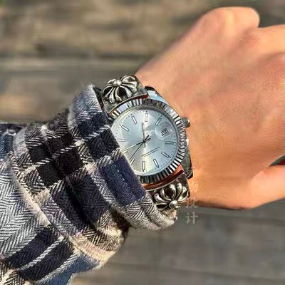 Chrome Hearts Rolex light blue