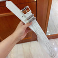 Chrome Hearts white belt