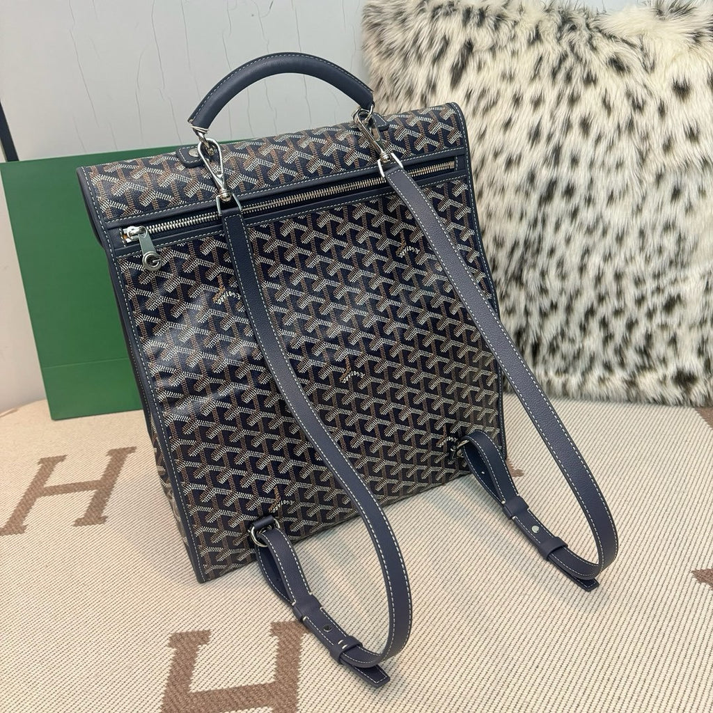 Goyard backpack bag Navy blue